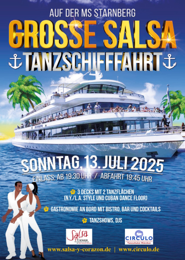 Große SALSA-Tanzschifffahrt