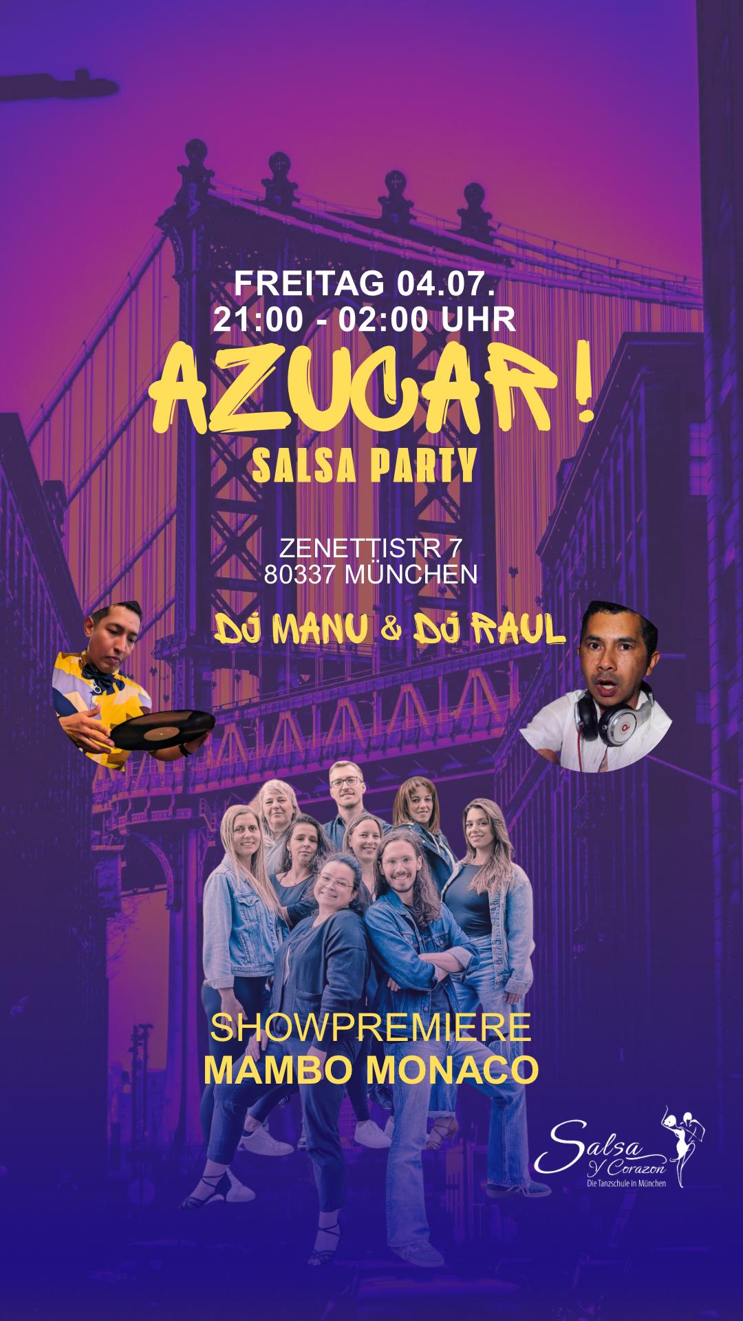 AZUCAR - Salsa, Cha Cha & Mambo - Die neue Salsa Party in München