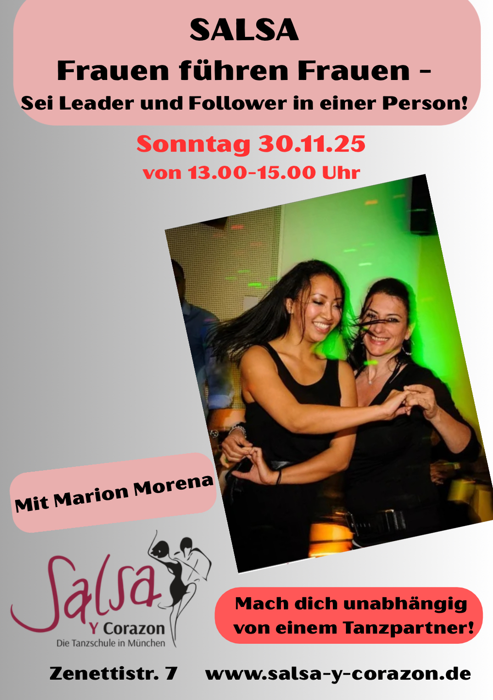 Frauen führen Frauen Salsa Workshop