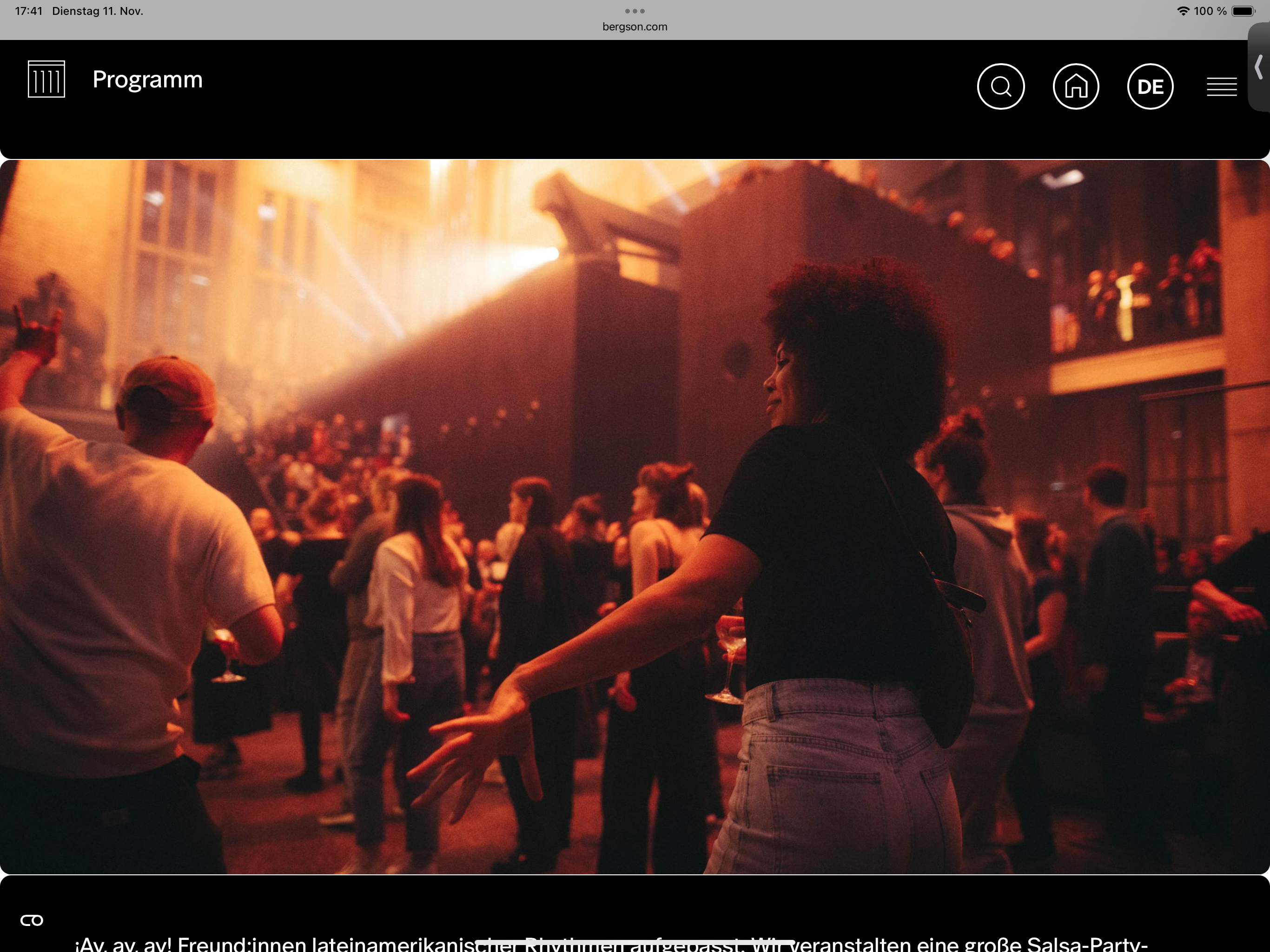 Salsa Palladium Night im Bergson am Freitag den 28. November