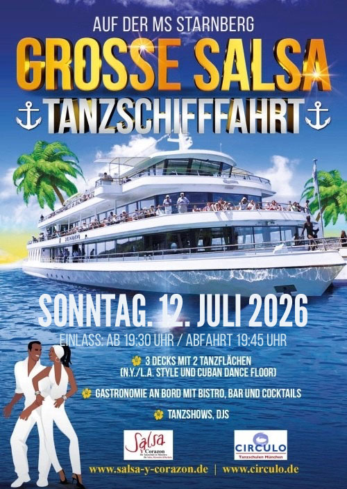 Große SALSA-Tanzschifffahrt